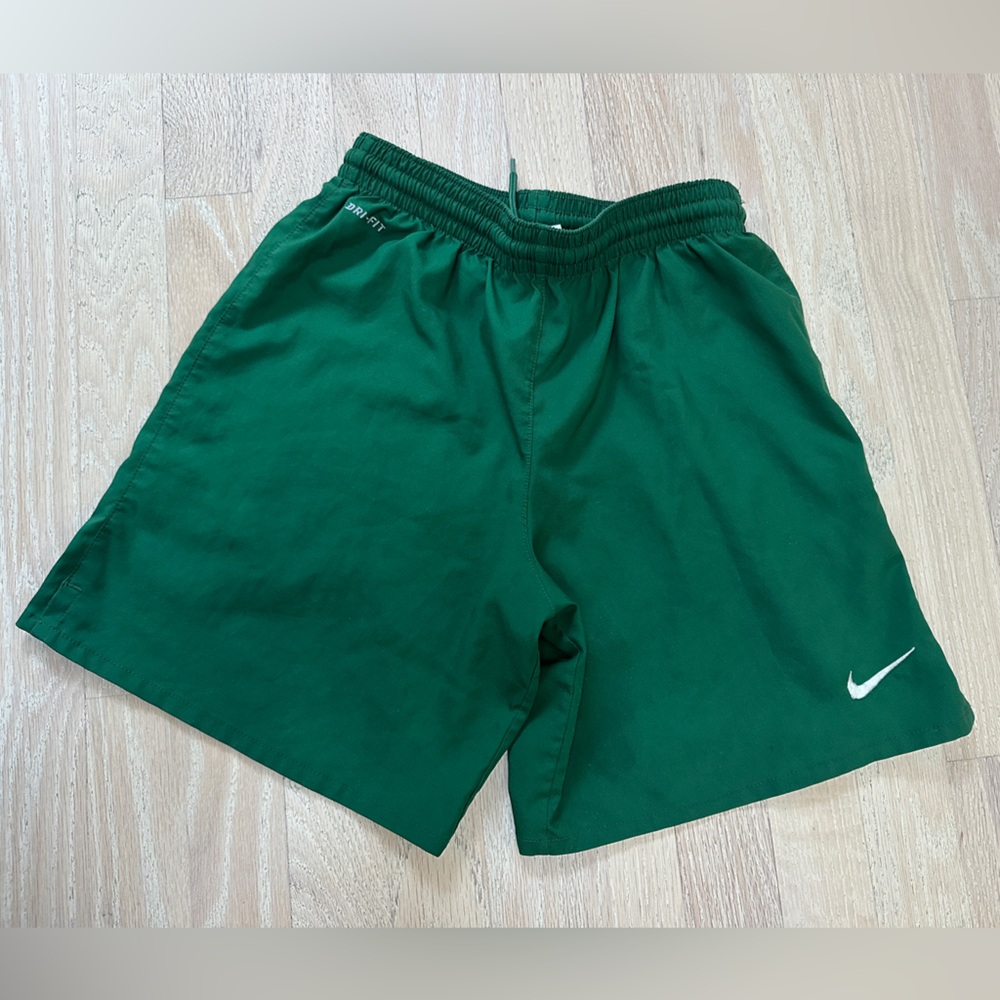Boys Nike Dri-FIT Forest Green Active Shorts